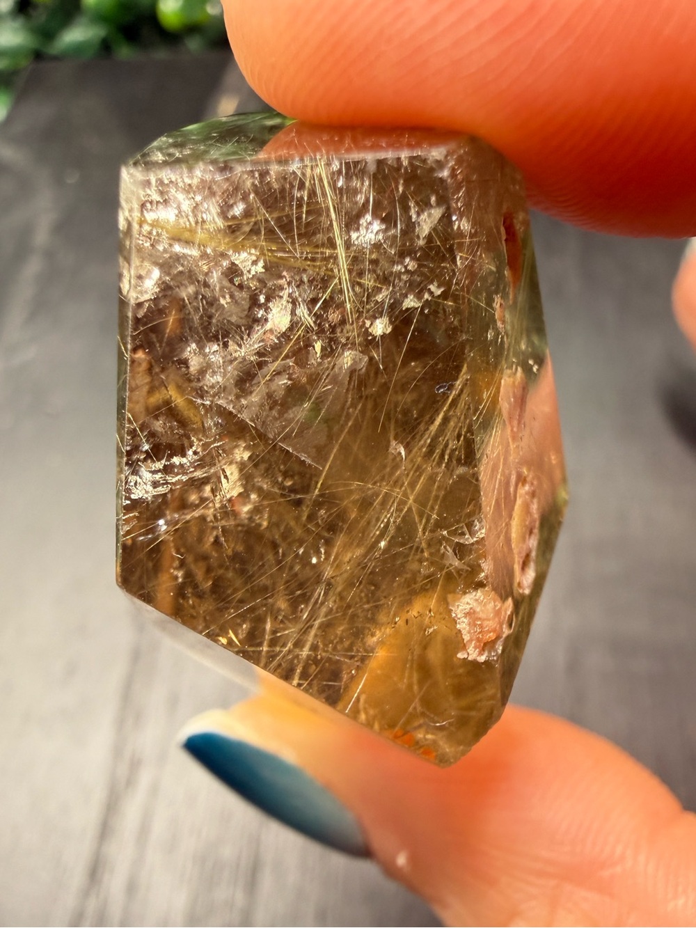 Smoky Rutile With Garden Quartz Freeform - Picture 5 of 12